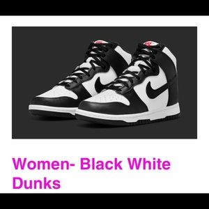 Black White Dunks
